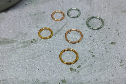 18G Tiny Huggie Hoop Clicker Ring, Nose Cartilage Daith Helix Tragus Septum ,Seamless Hinged Segment Ring,6mm 7mm 8mm 10mm 12mm 316L Steel